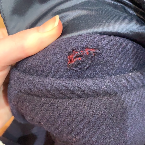 Brooks Brothers Navy Wool Duffle Coat Med Sz 6 - Picture 7 of 8